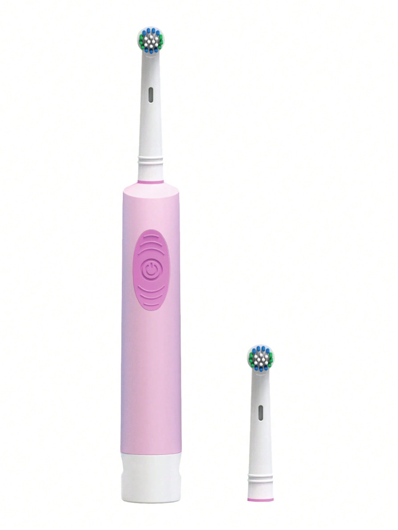 Electric Toothbrush With 1 Replacement Brush Head, 45 Days Long Battery Life, 2 Minutes Smart Timer, IPX5 Waterproof, 5000RPM Rotary, Operated By AA Batteries, Dental Care And Teeth Cleaning, Pink