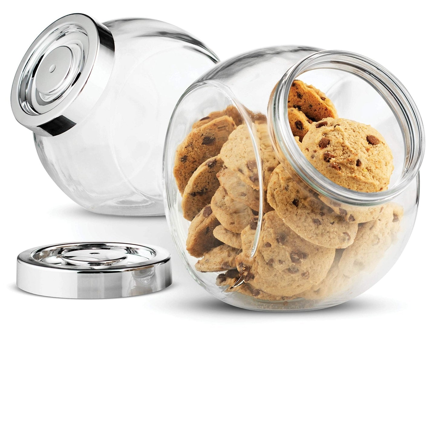 75½-Ounce Glass Candy Jar with Airtight Lid, 2-Pack