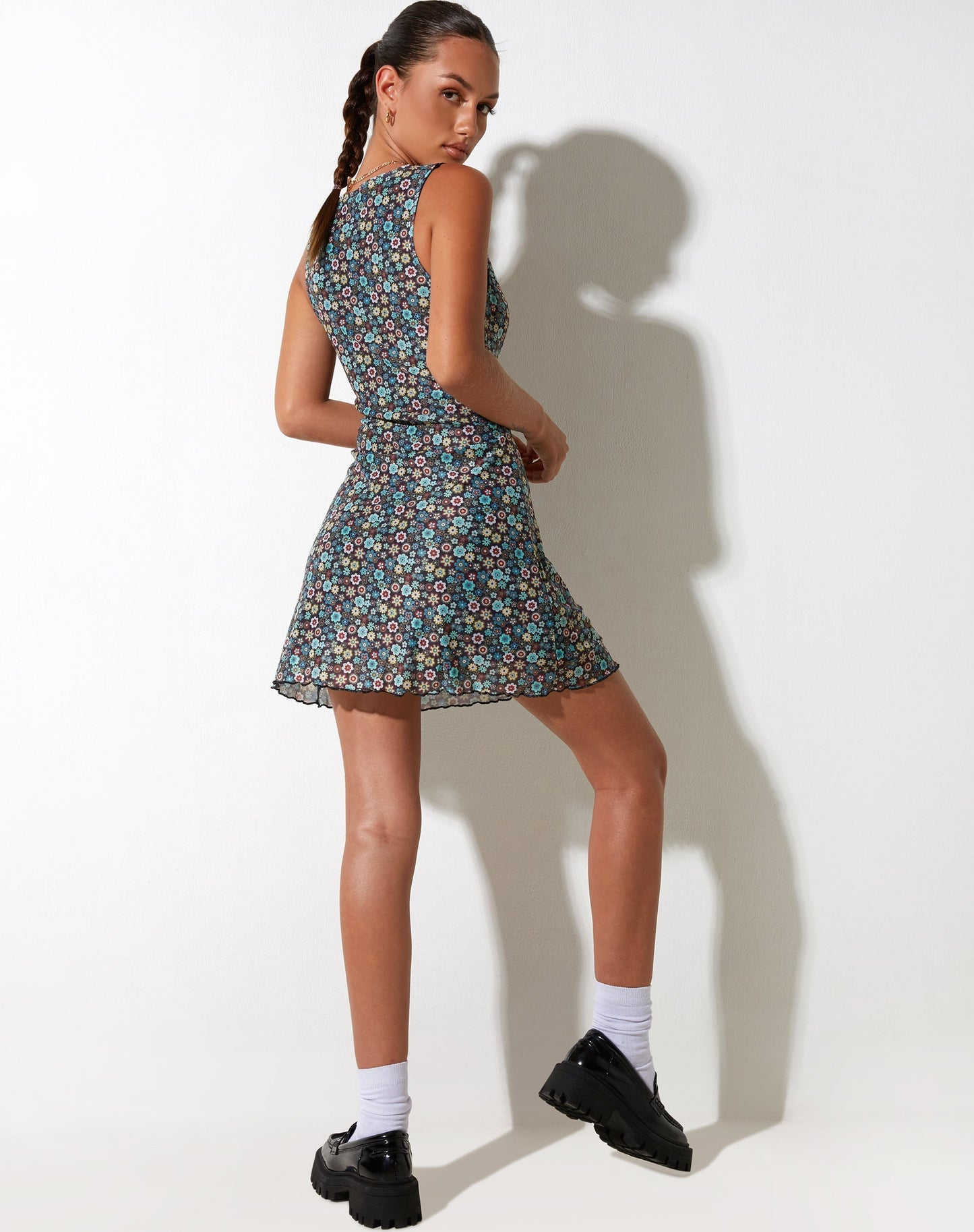 Avalie Mini Dress in Folk Floral