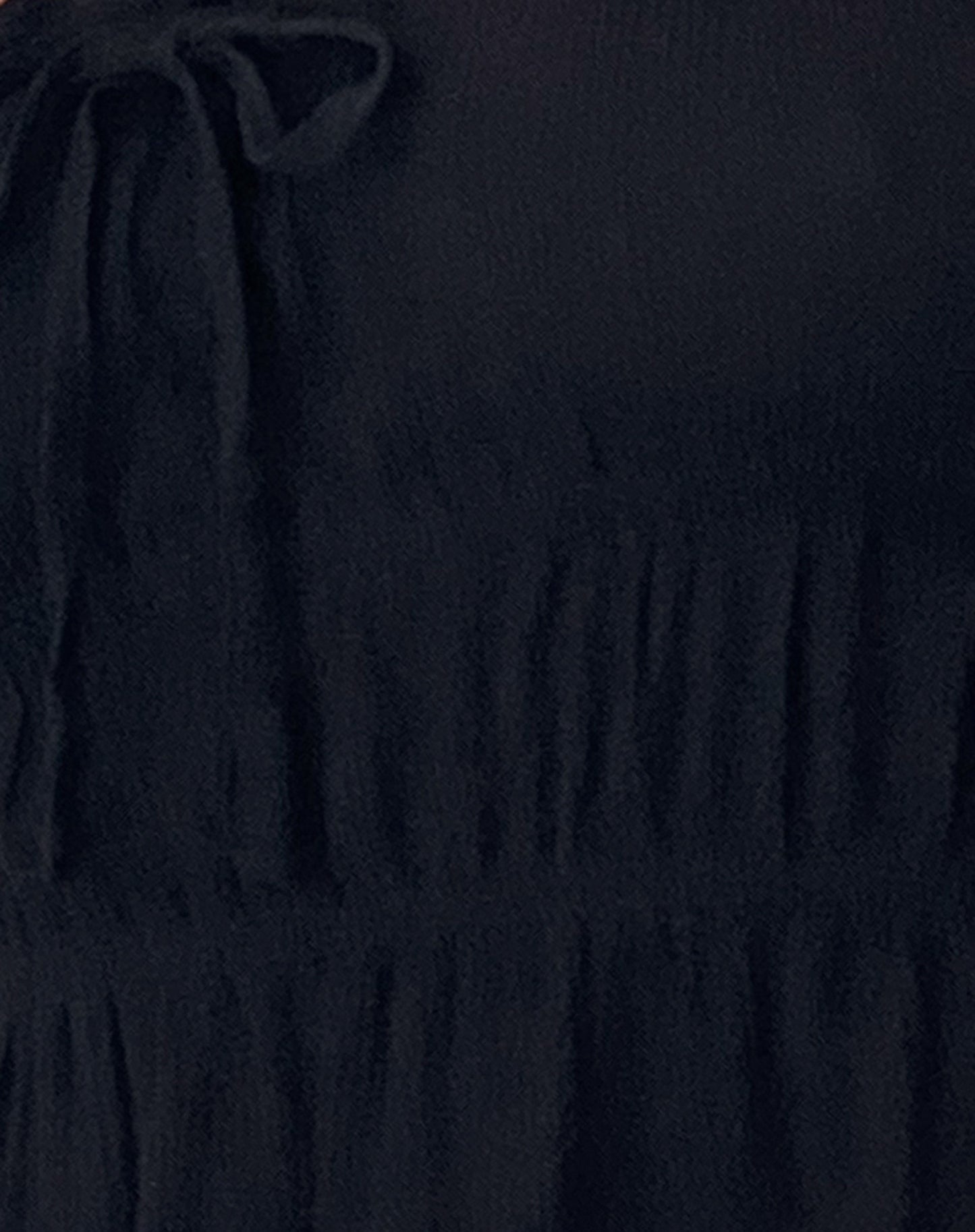 Cove Bandeau Top in Crinkle Black