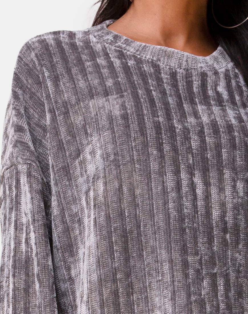 Dad Jumper in Chenille Grey