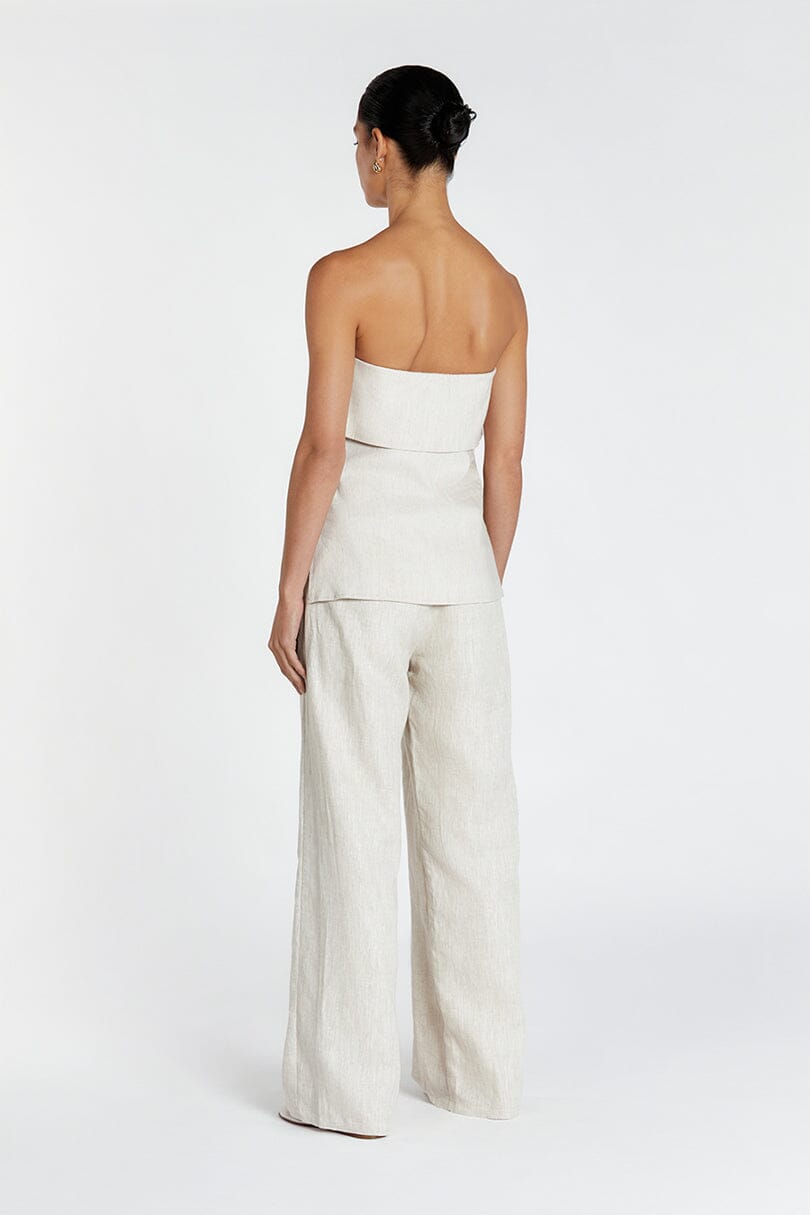 LUCCA NATURAL STRAPLESS TOP