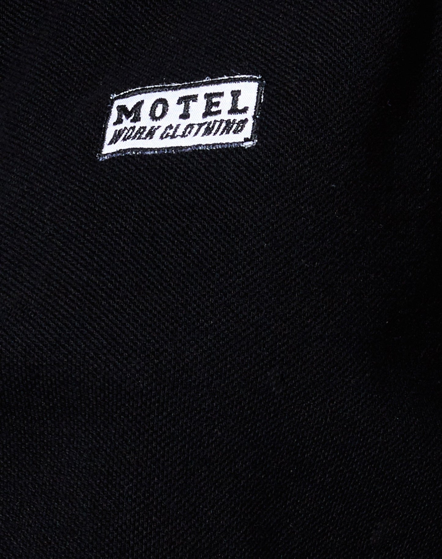 Gandi Crop Top in Black with Motel Work Clothing Label