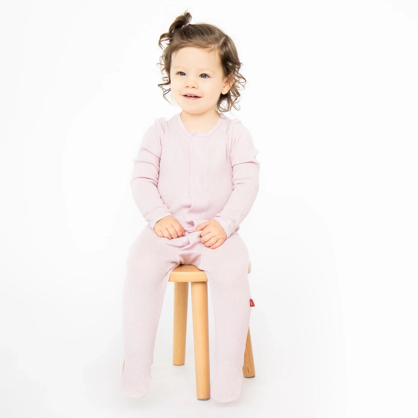 Lilac Snow Waffle Magnetic Footie
