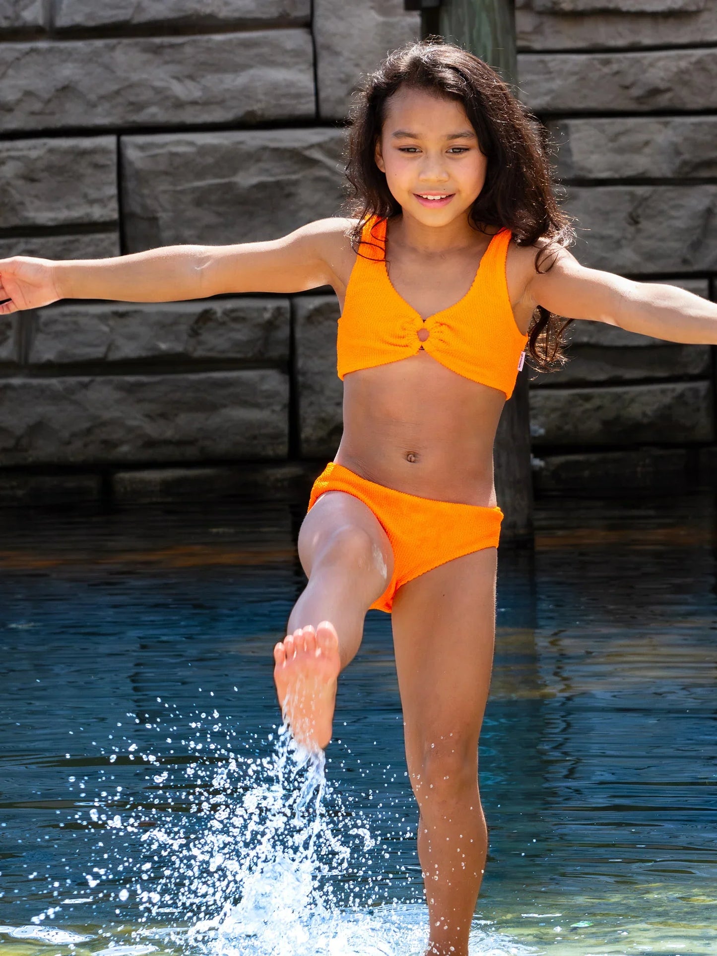 Cinzia Crinkle Bikini w/Ring