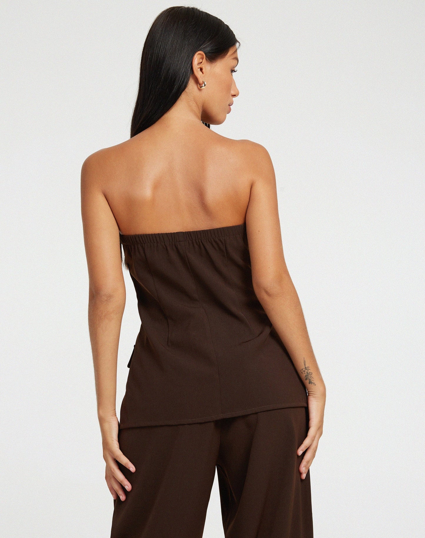 Lavan Corset Top in Tailoring Cappuccino