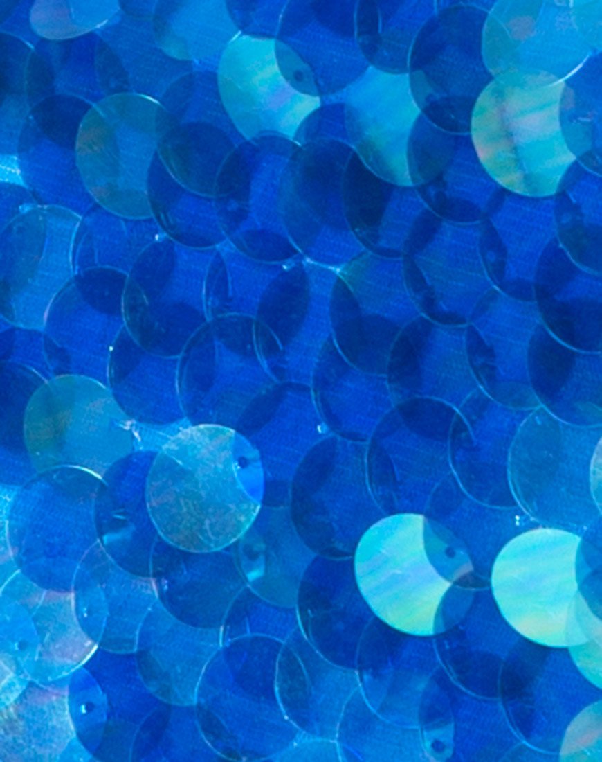 Lelani Dress in Fishcale Disc Marine Sequin