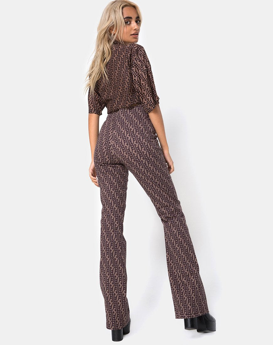 Zolia Highwaisted Trousers in Chinese Moon