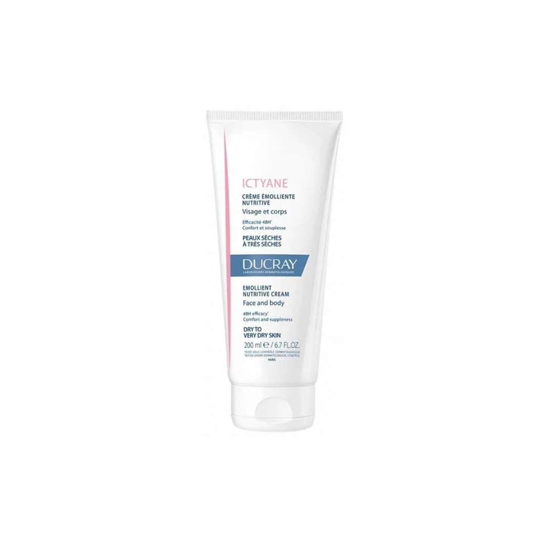 Ducray Ictyane Hydrating Emollient Body Cream For Very Dry Skin 200ml
