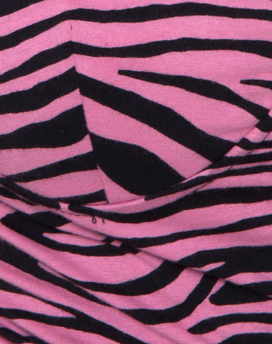 Quanti Bodice in Zip's Zebra Pink
