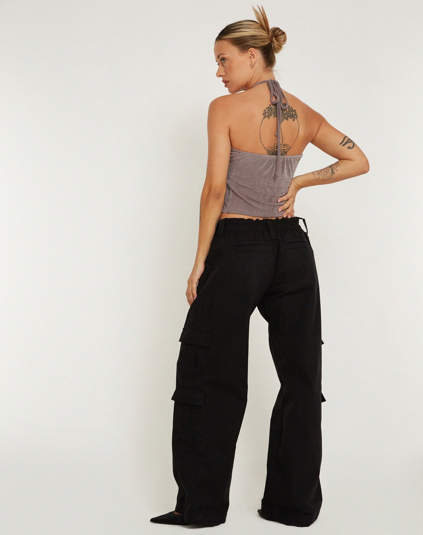 Hiriko Butterfly Top in Charcoal