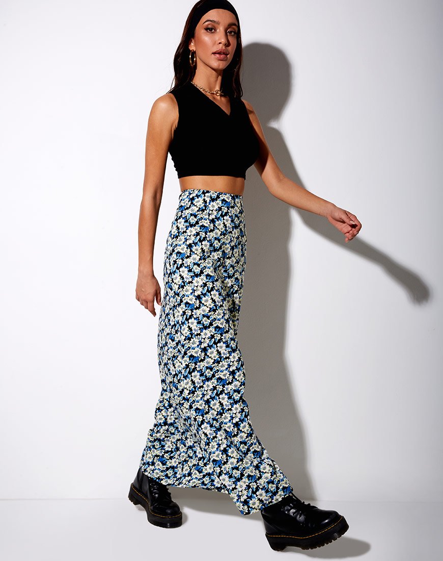 Sayan Maxi Skirt in Aster Blue