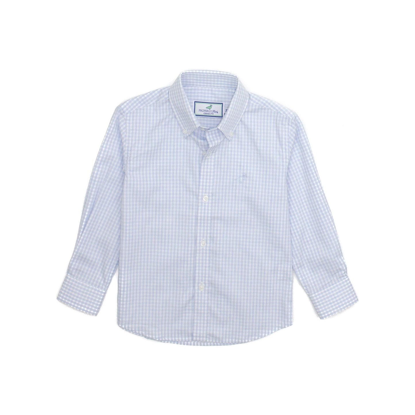 LD Park Avenue Dress Shirt, Cloud Check