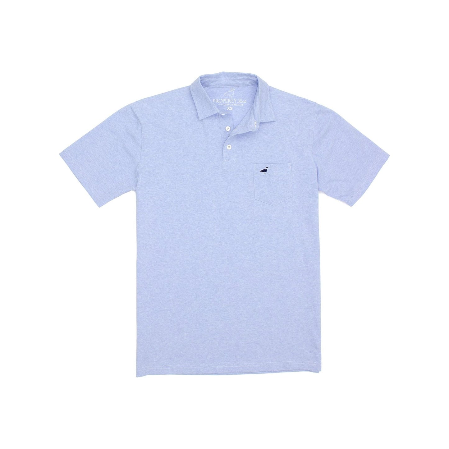 LD Harrison Pocket Polo SS, Light Blue