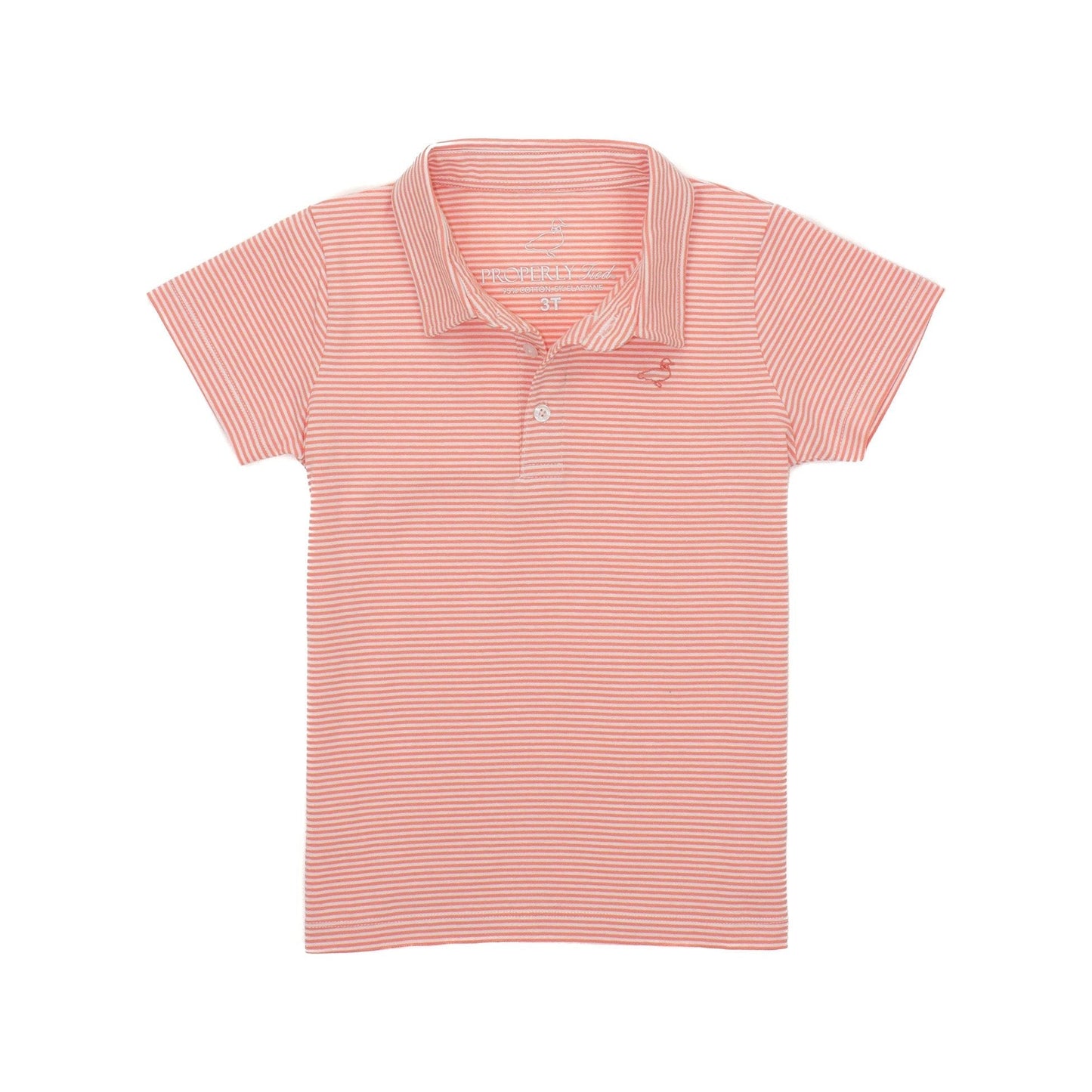 LD Jackson Polo, Coral Stripe
