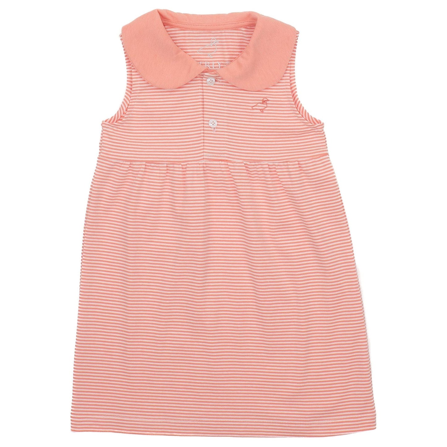 LD Jackson Dress, Coral Stripe