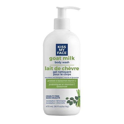 Kiss My Face Goat Milk Body Wash Eucalyptus + Lemongrass 473ml