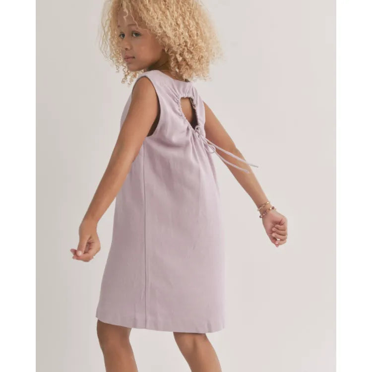Lavender La Luna Back Cutout Mini Dress