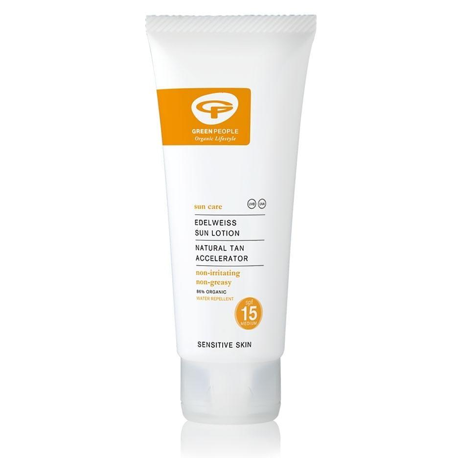 Organic Sun Cream SPF15 With Tan Accelerator in Plant-Based Packaging - 100ml