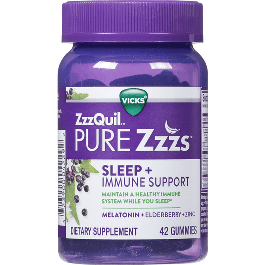 Vicks ZzzQuil Pure Zzzs Sleep + Immune Support Gummies