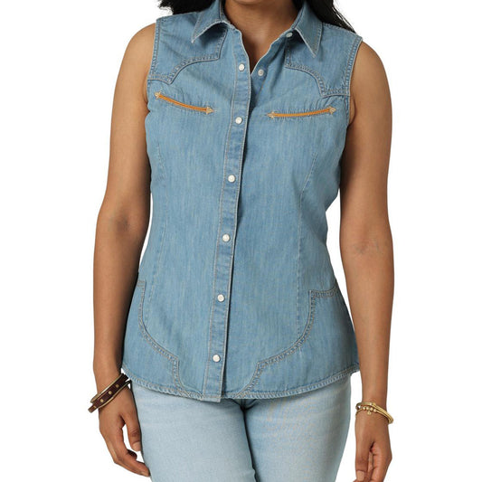 Wrangler Retro Denim Sleeveless Top
