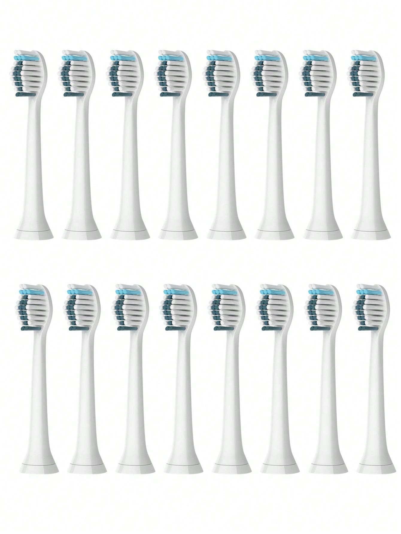 16pcs Toothbrush Head Compatible With Electric Toothbrush, White