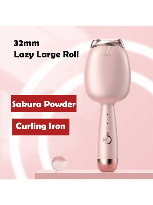 Hair Crimper Waver Curling Iron,  Deep Waver Hair Tool, 32mm Ionic Beach Waves Curling Wand with Ceramic Tourmaline Barrel for Women, Anti-Scald, Quick & Easy, 4 Different Temperatures for Fast Heating Hair curlers, Hair Curlers for Women with All