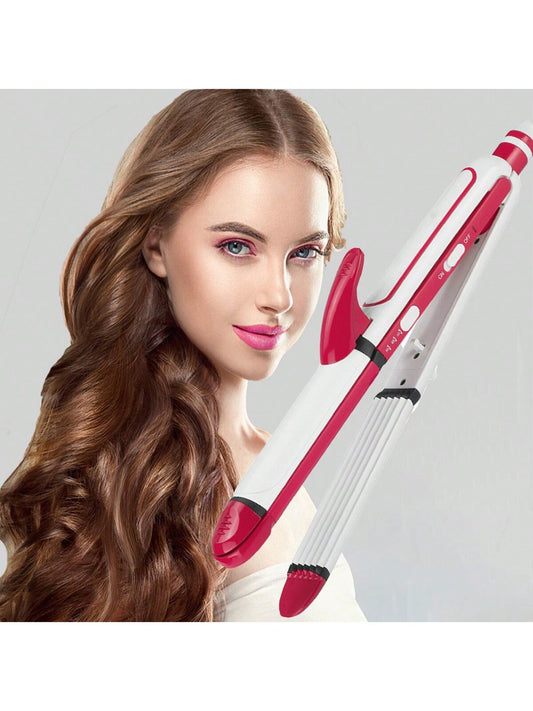 1pc 3 In 1 Professional Multi-Functional Hair Curler, Straightener And Electric Corn Clip To Keep Hair Unharmed And Create Beautiful Hairstyles