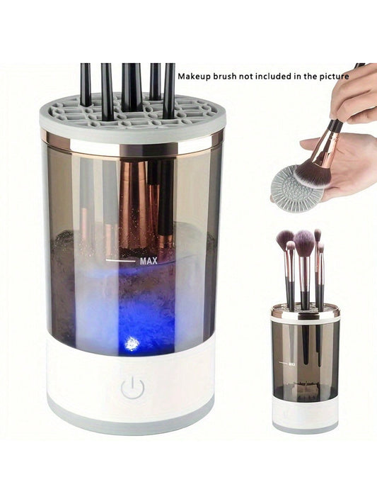 Electric Makeup Brush Cleaner, Cosmetic Brush Cleaner Electric Makeup Brush Cleaner, Makeup Brush Cleaner, Automatic Spinning Makeup Brush Cleaner Fit For All Size Makeup Brush