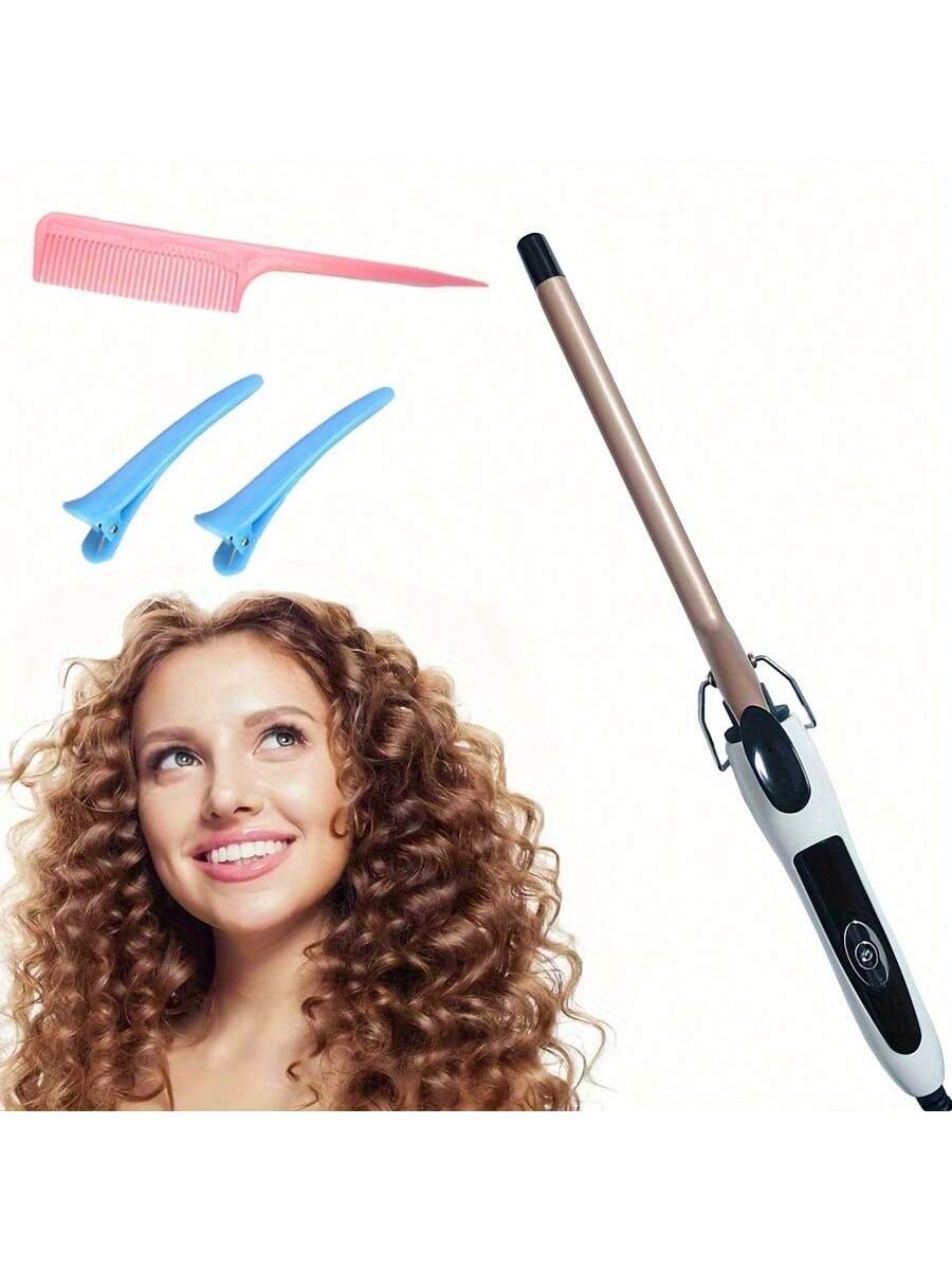 9mm Ultra Thin Automatic Hair Curler, Adjustable Heat, Wool Roll, Small Size Noodle Roll, Suitable For Bangs & Short Hair Curling