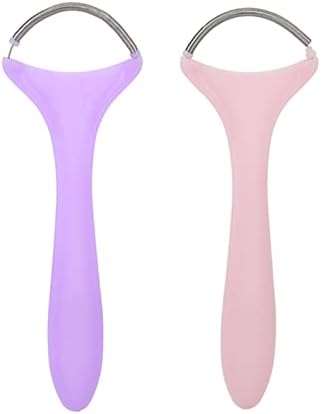 2Pcs Facial Hair Remover, Effective Stainless Steel Spring Threading Epilator for Women Chin Cheek Mustache Upper Lip Neck, Portable Facial Hair Removal Stick, Manual Face Beauty Tool