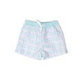 Boys Pastel Plaid Swim Trunk