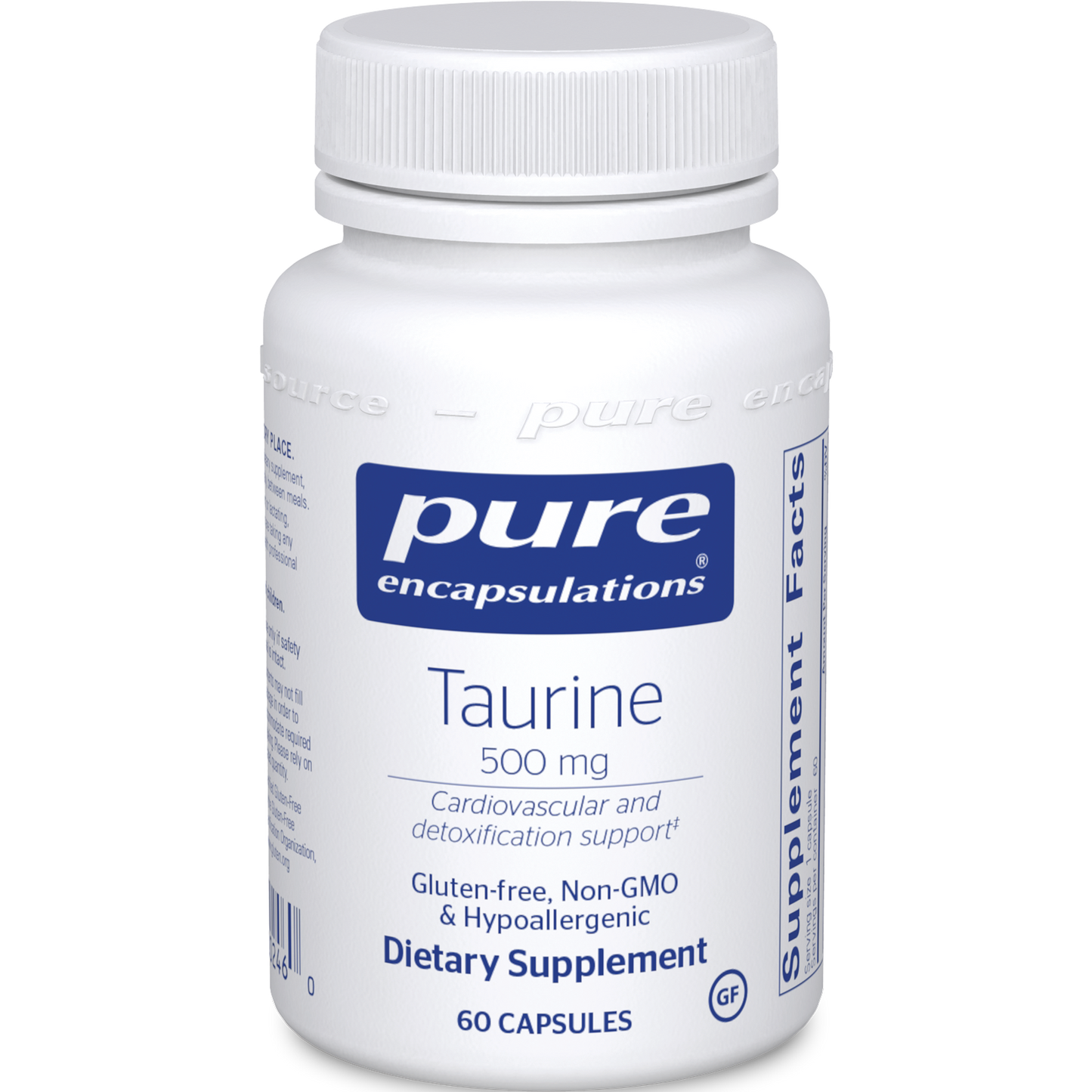 Pure Encapsulations Taurine 500 mg 60 capsules