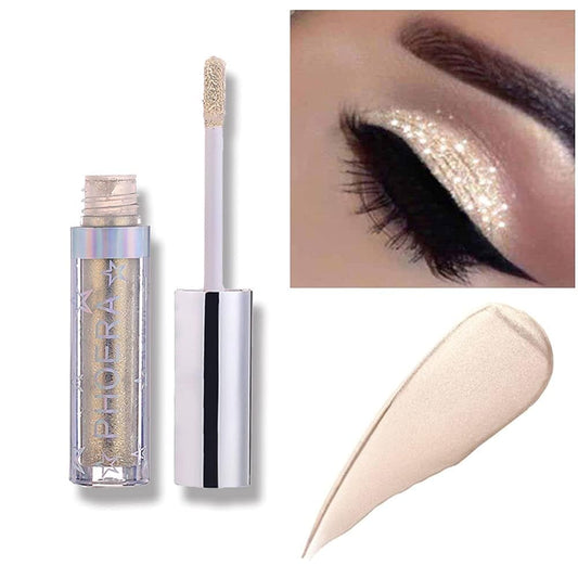 Glitter Eyeshadow_Makeup For Eyes Liquid Shimmer Sparkle Glow Light Colors Pencil Stick Shiny Long Lasting Waterproof Shining Eye Shadow Sets Metallic Pigments Metals Gloss Sparkling Pen Kit (A101)