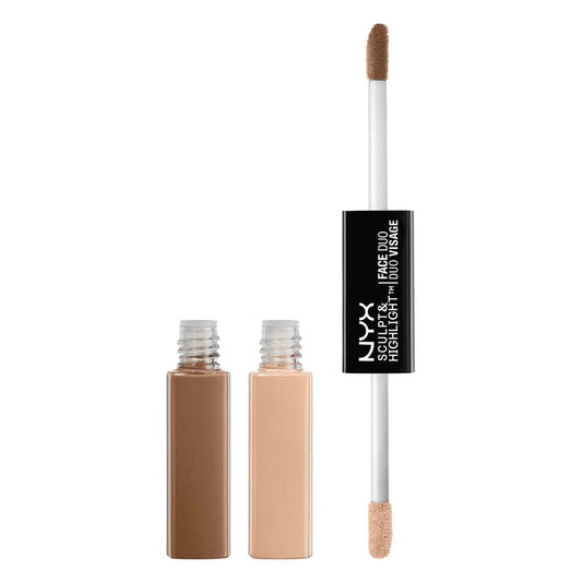 NYX PROFESSIONAL MAKEUP Sculpt & Highlight Face Duo, Taupe Ivory, 0.17 Ounce (SHFD01)