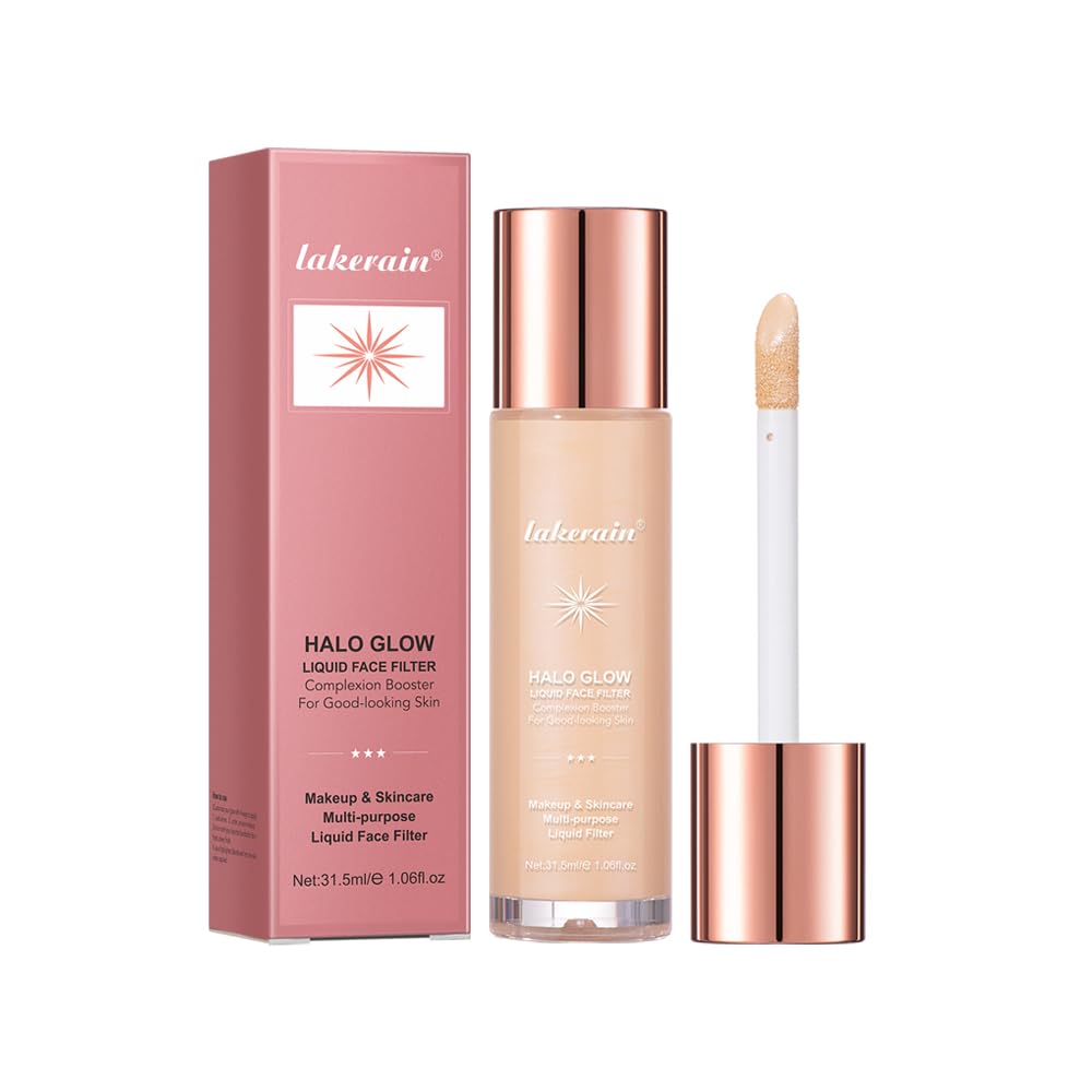 Body Glow Shimmer Halo Glow Liquid Filter - Achieve a Natural Glossy Finish with this Lightweight, Blendable and Silky Smooth Cream Face Illuminator Makeup (#1)