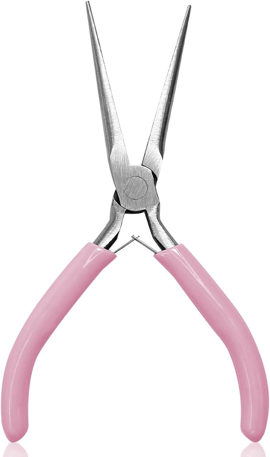 Acrylic UV Gel Tips Sculpture Tweezers Clip Nail Pincher Nipper Nail Form Kit Set, Stainless Steel Nail Shaping Tweezers C Curve Nail Art Tools for Manicure, Pedicure(HJ-NAT246)