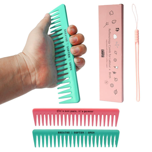 2pcs Labour/Birthing Comb for Labor Contraction and Delivery, Natural Pain Relief, Doula Tool for Pain Management and Anxiety for Pregnancy Women
