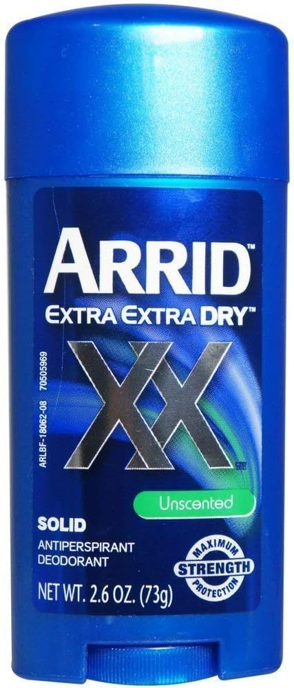 ARRID XX Anti-Perspirant Deodorant Solid Unscented 2.6 oz ( Pack of 2)
