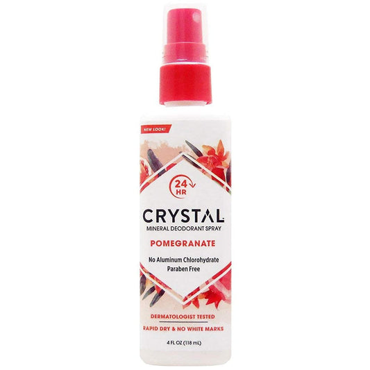 Crystal Essence Mineral Deodorant Body Spray Pomegranate - 4 fl oz
