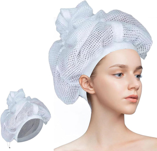Net Plopping Cap For Drying Curly Hair, Plopping Cap Curly Hair, Net Plopping Cap, Net Plopping Bonnet,Curly Hair Net Plopping,Hair Net Plopping For Curls