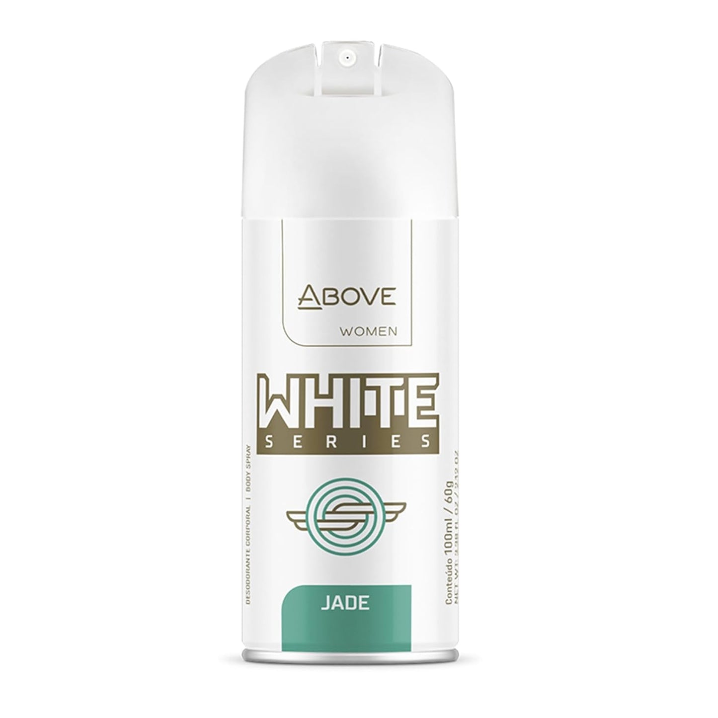 ABOVE White Series Body Spray, Jade, 2.12 oz - Deodorant Spray - Masks Perspiration Odors - Long-Lasting Dry Spray - Paraben-Free - Cruelty-Free