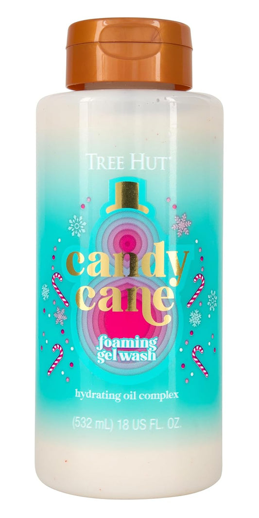 Tree Hut Candy Cane Nourishing & Moisturizing Foaming Gel Wash, 18 oz.