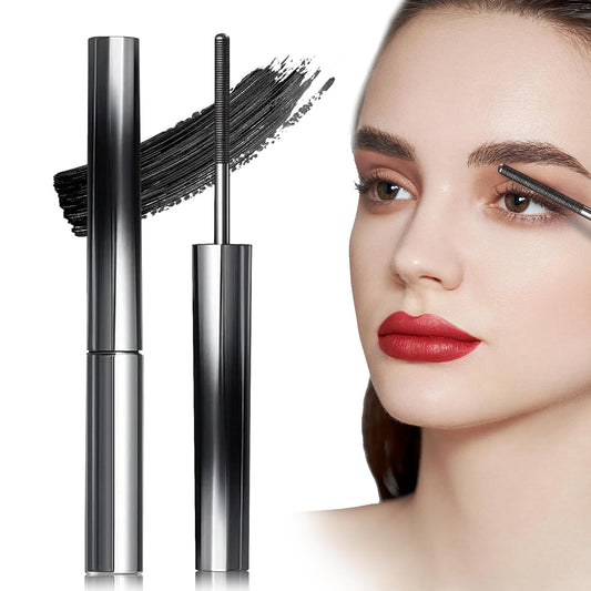 Judy Doll Mascara, Judy Doll Curling Iron Strong Mascara, 3D Curling Eyelash Iron Mascara, Washable Extra Slim Metal Mascara,Waterproof, Smudge-Proof,Long Lasting,No Flaking,No Clumping (Black)