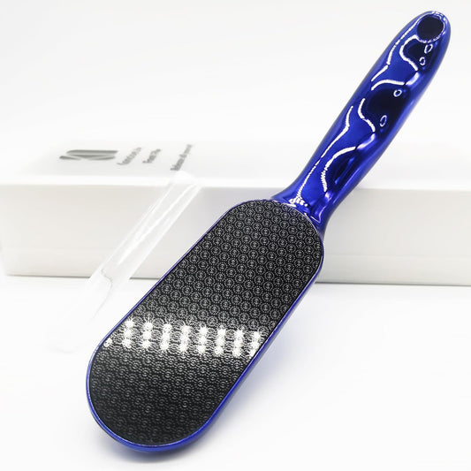 Safe Foot Scrubber for Dead Skin, Callus Remover for Feet, Pedicure Tools kit Including 1 Premium Nano Glass Foot File and 1 Toe Gap File.