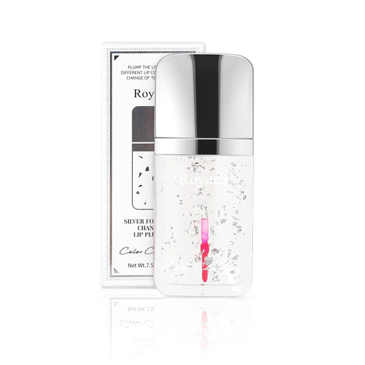 SWETIYOU Color Changing Lip Gloss PH Tinted Lip Oil, Plumping Lip Oil, Silver Foil, Color Change Effect, Volumizes, Shine Finish, Moisturizing Lip Glow Oil for Lip Care and Dry Lips
