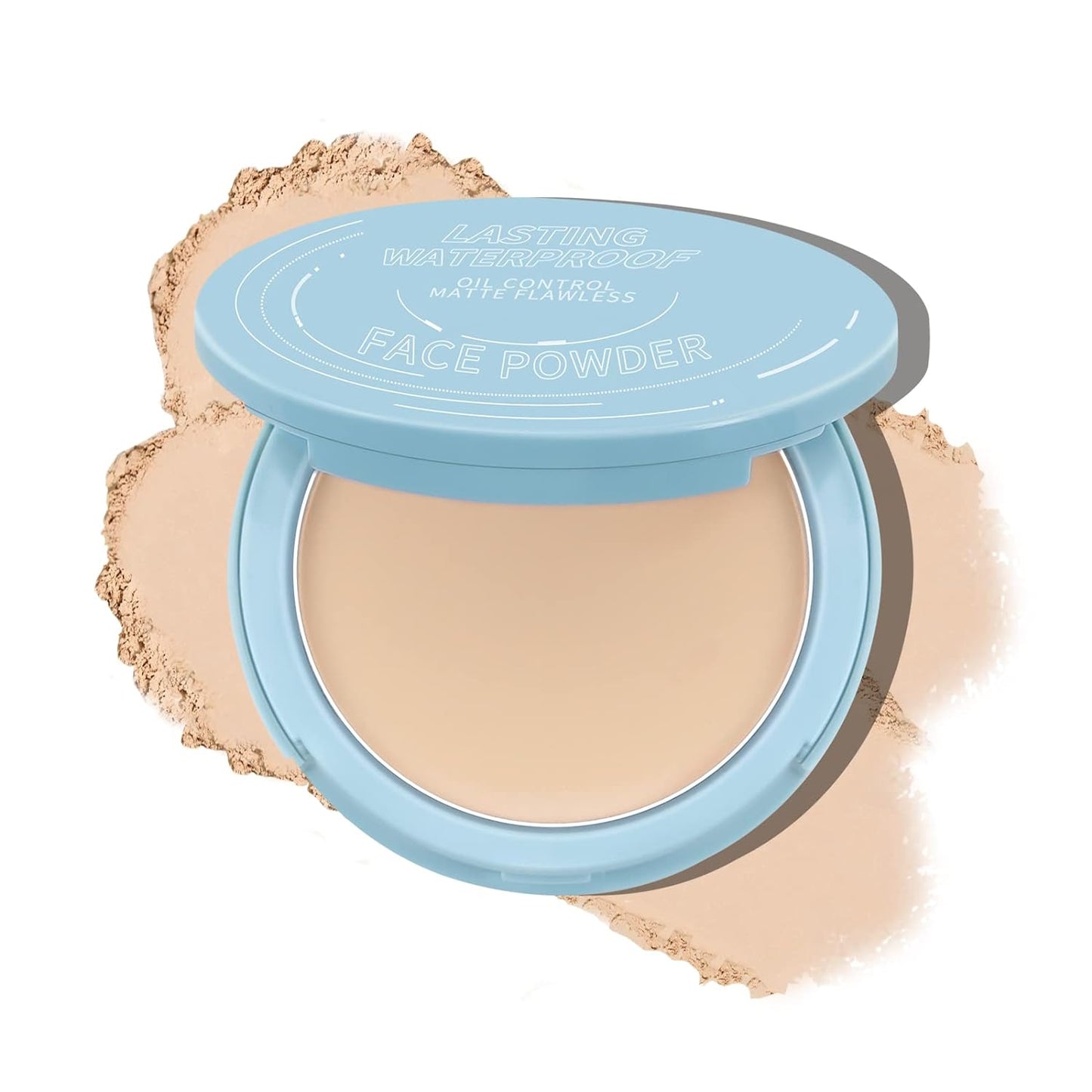 Boobeen Matte Setting Powder, Poreless Finishing Powder, Translucent, Lightweight, Compact Pressed Baking Powder,Creates Soft Focus Effect