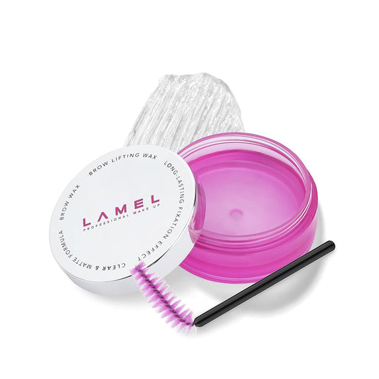 LAMEL Brow Lifting Wax: Easy-to-use & Residue-free - Defined Eyebrows - Mascara Spoolie & Transparent Gel - Organic & Cruelty-Free - 401, 15gr / 0.5oz