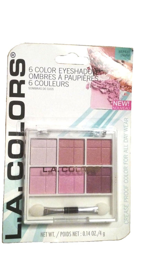 L.A. Colors Eyeshadow contains 6 Colors BEP431 Playful by L.A. Colors