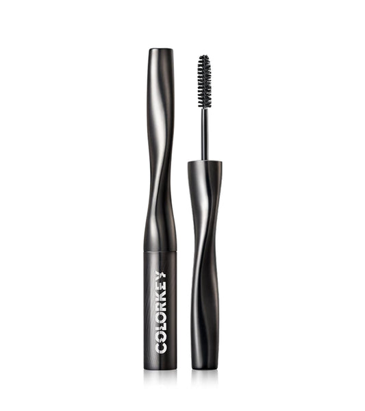 COLORKEY Eletric-eye Curling Mascara, Color Lengthening Waterproof Mascara Eyelashes, Mascara Smudge Proof Long Lashes (S01 Lightning Black)